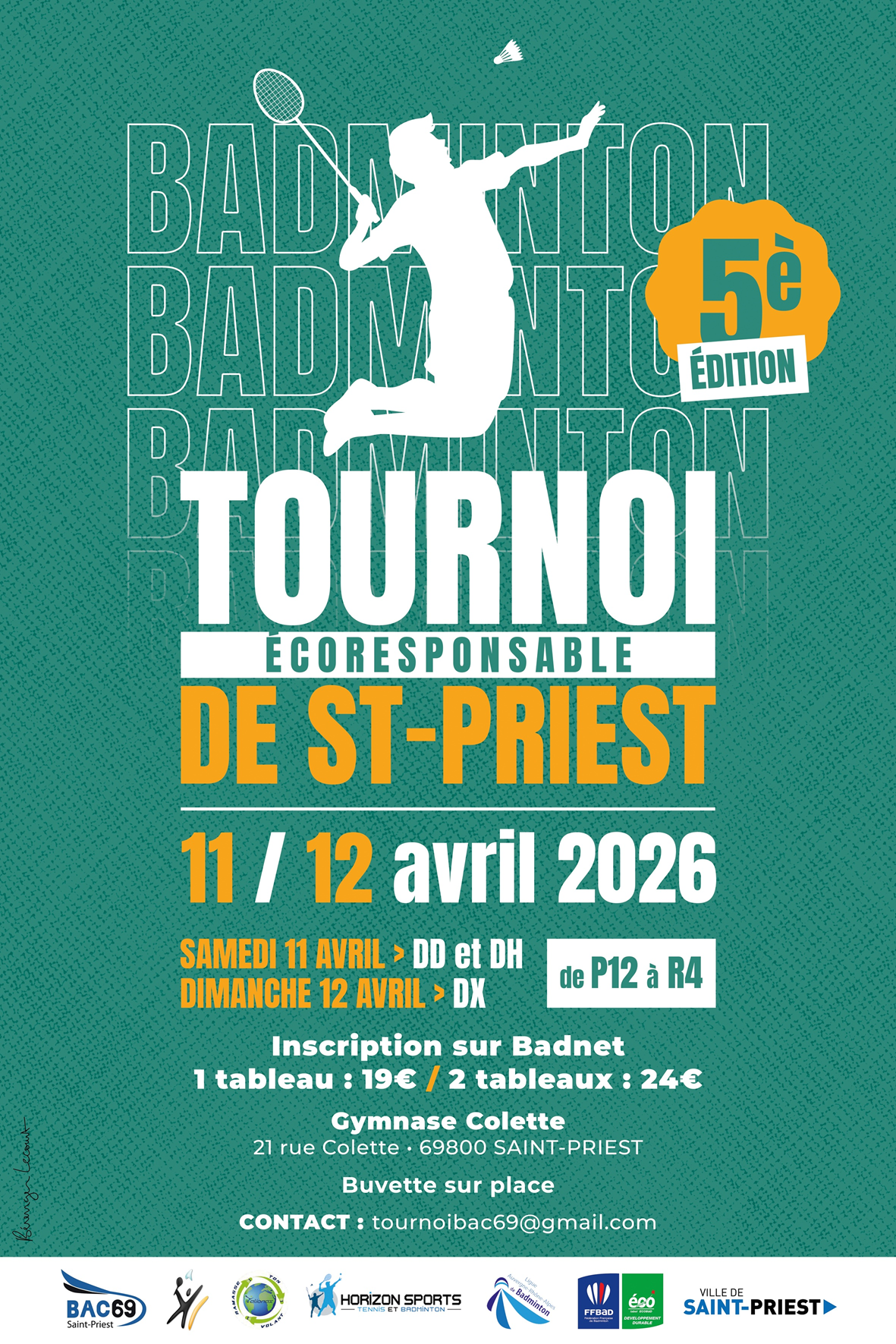 5ème tournoi Ecoresponsable de Saint Priest